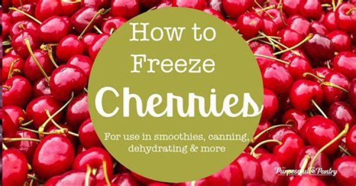 Should you wash cherries before freezing them?