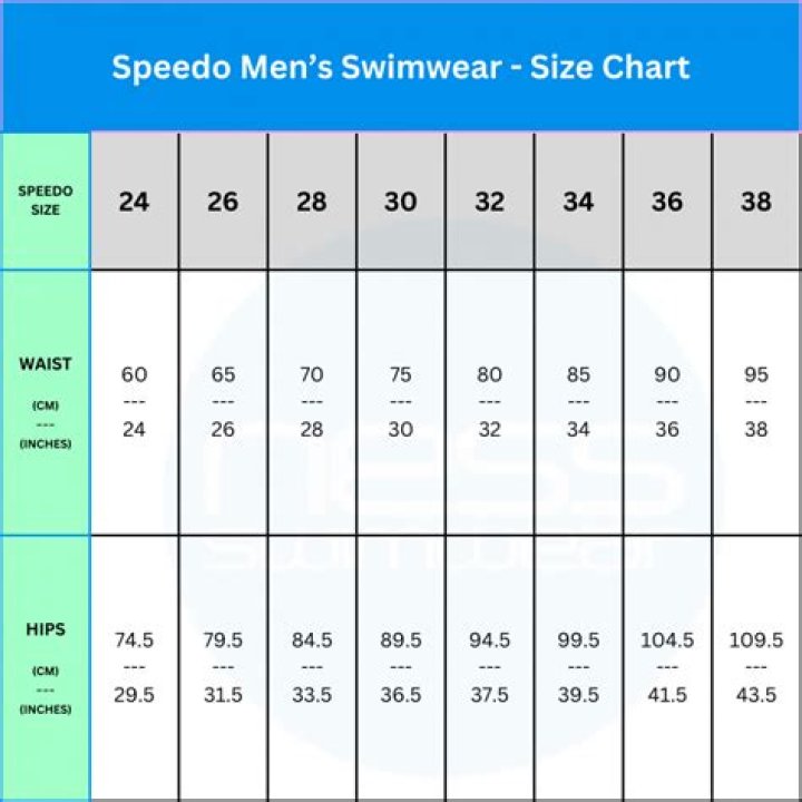 What age is Speedo size 26?