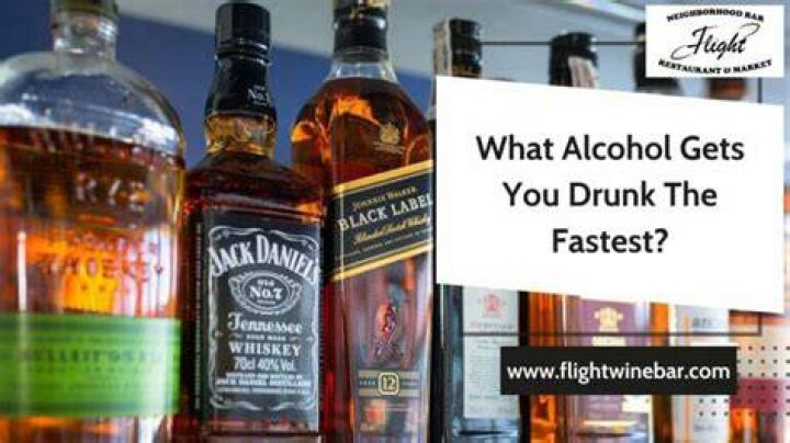 What alcohol gets you drunk the fastest?