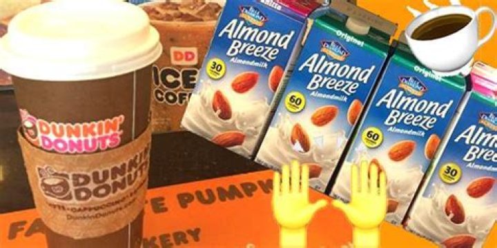 What almond milk does Dunkin use?