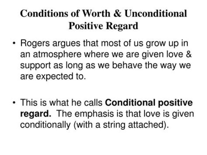 What are Carl Rogers conditions of worth?
