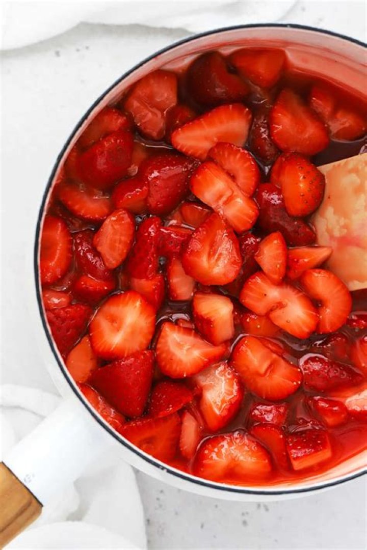 What are frozen strawberries in syrup?