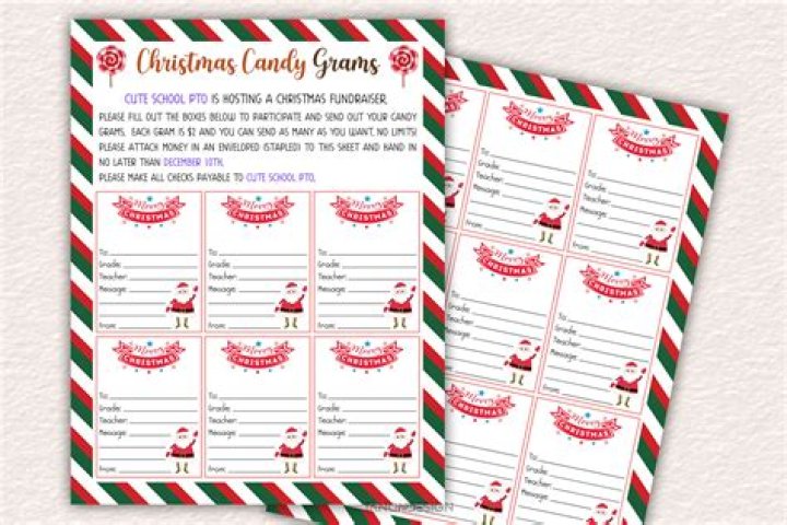 What are holiday candy grams?