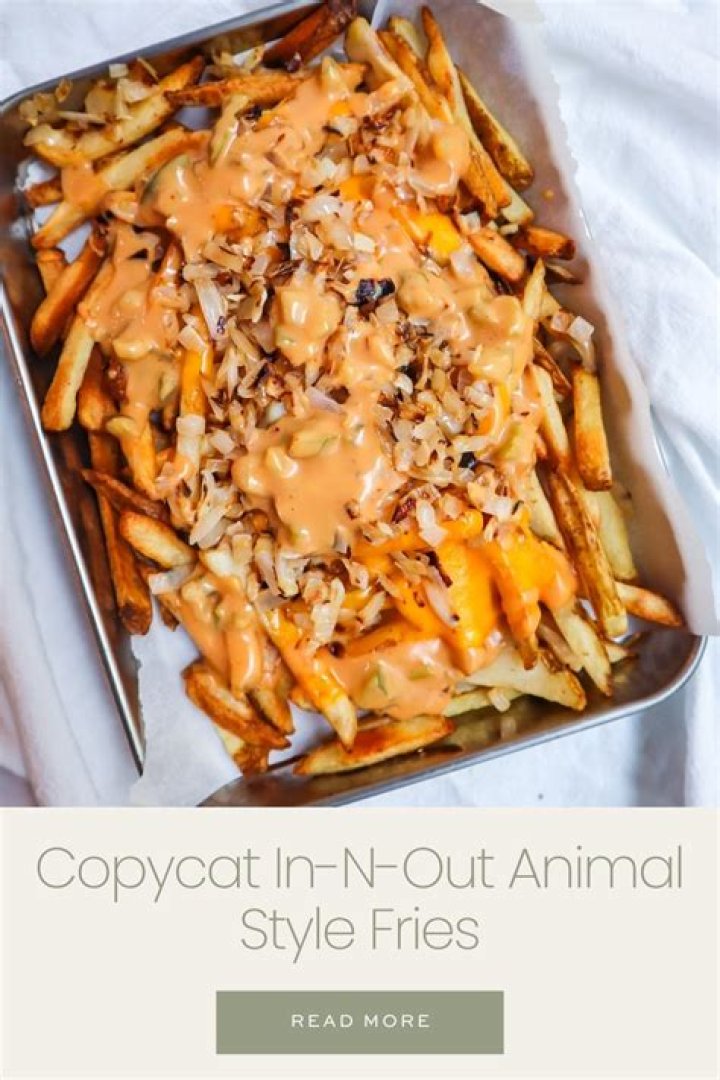 What are In-N-Out animal style fries?