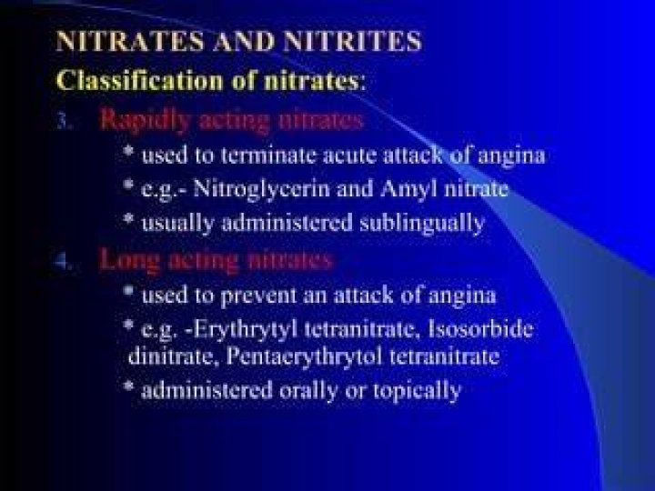 What are long acting nitrates?