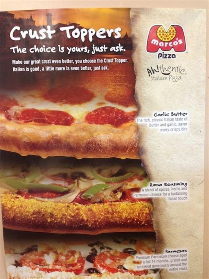 What are Marcos crust toppers?