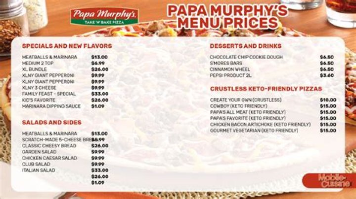 What are Papa Murphy’s specials?