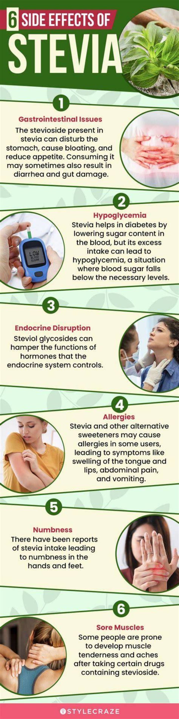What are side effects of stevia?