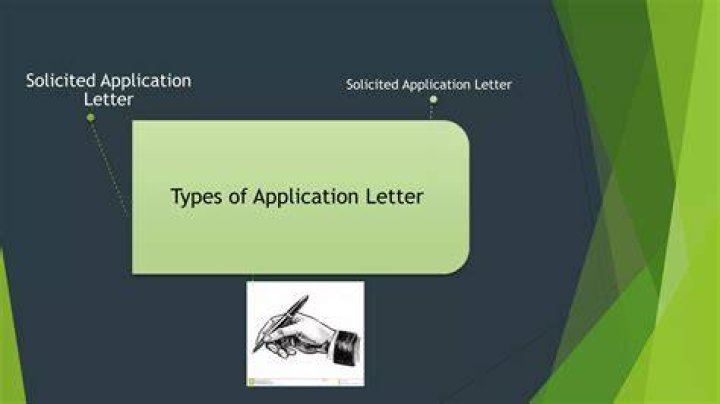 What are the 2 types of application letter?