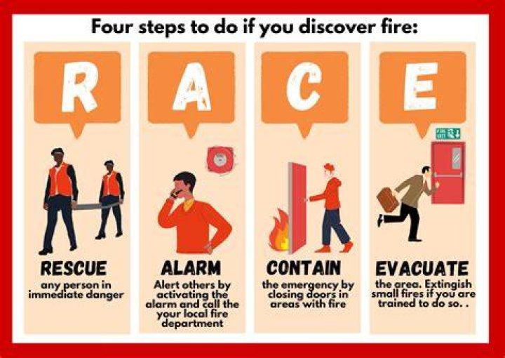 What are the 3 emergency action steps?