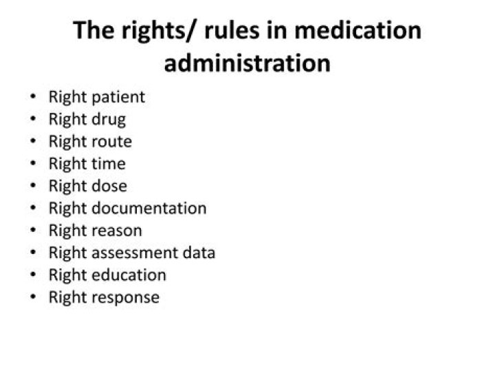 What are the 4 basic rules for medication administration?
