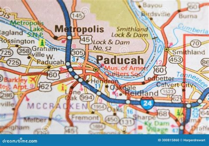 What are the 4 rivers in Paducah KY?