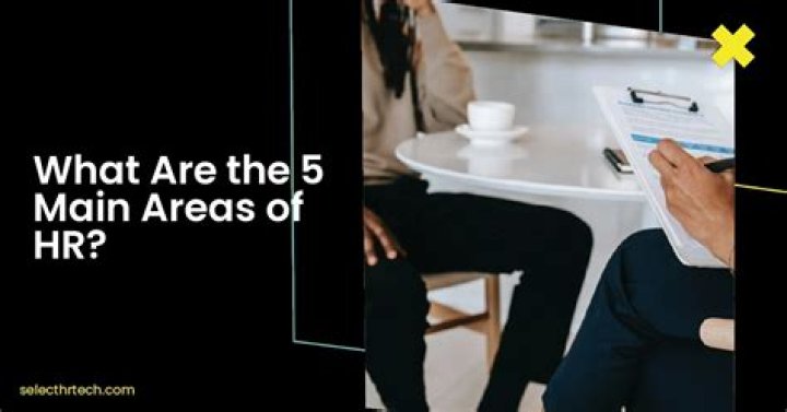 What are the 5 main areas of HR?