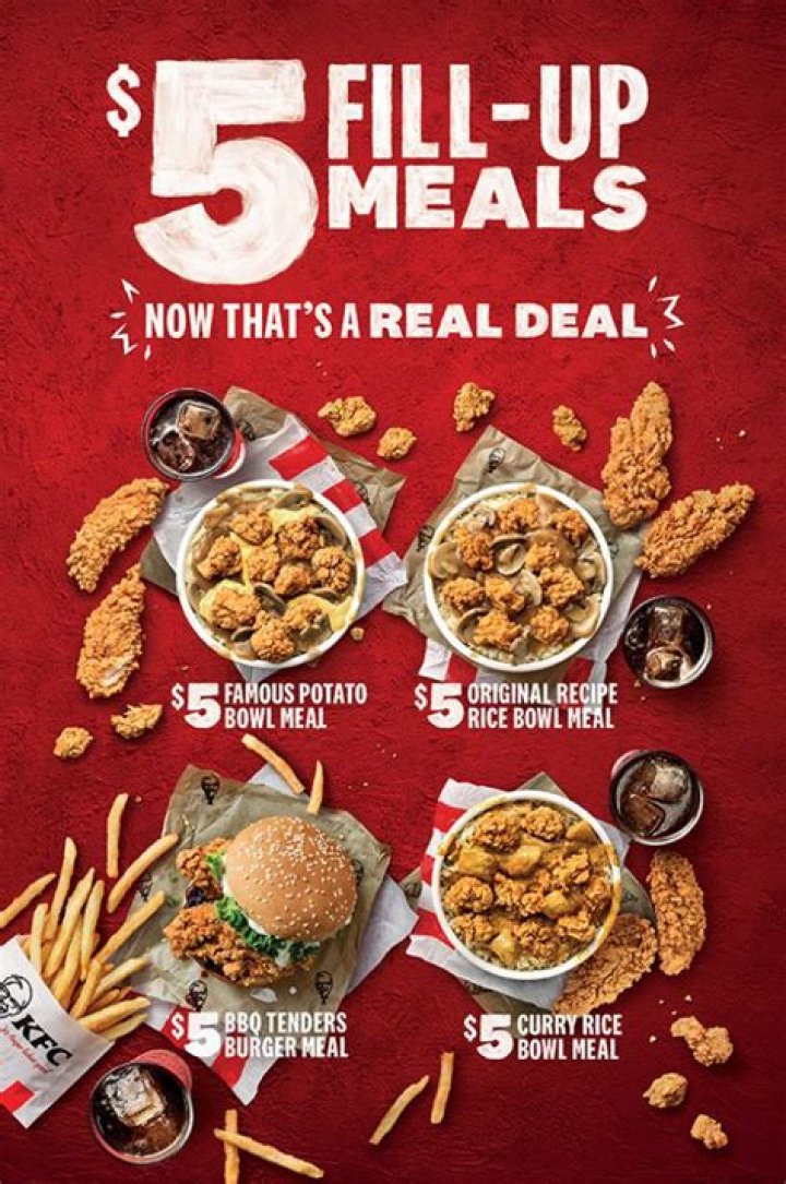 What are the $5 meals at KFC?