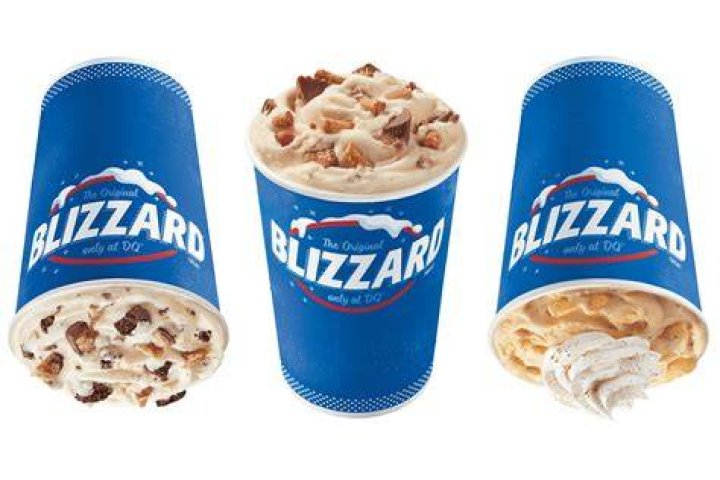 What are the Blizzard sizes at Dairy Queen?