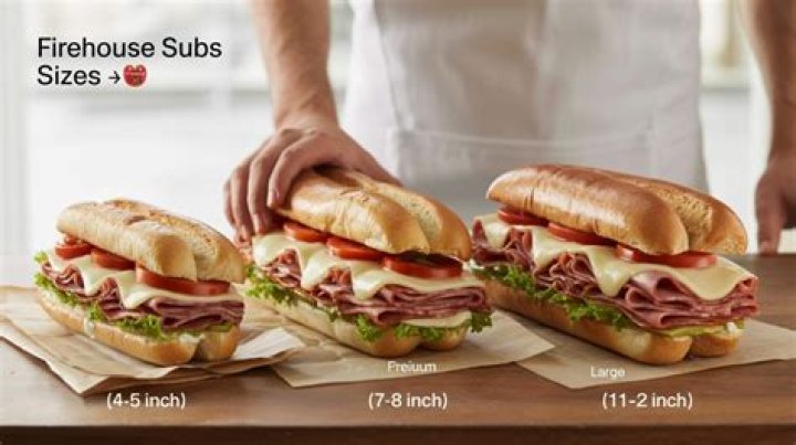 What are the firehouse sub sizes?