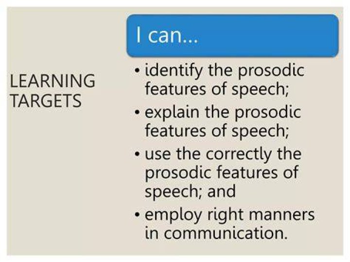 What are the four prosodic features of speech?