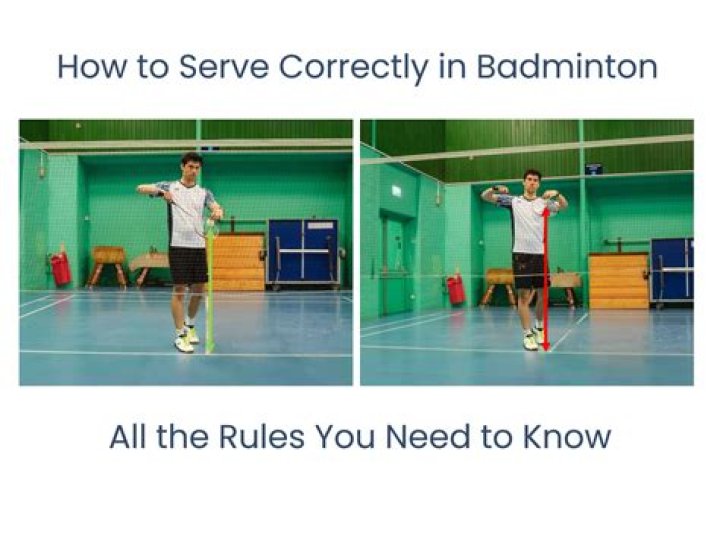 What are the rules of serving in badminton?