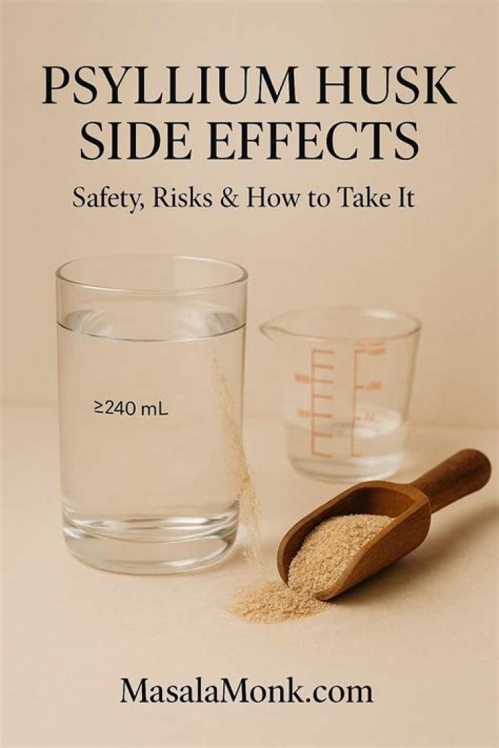 What are the side effects of psyllium husk?