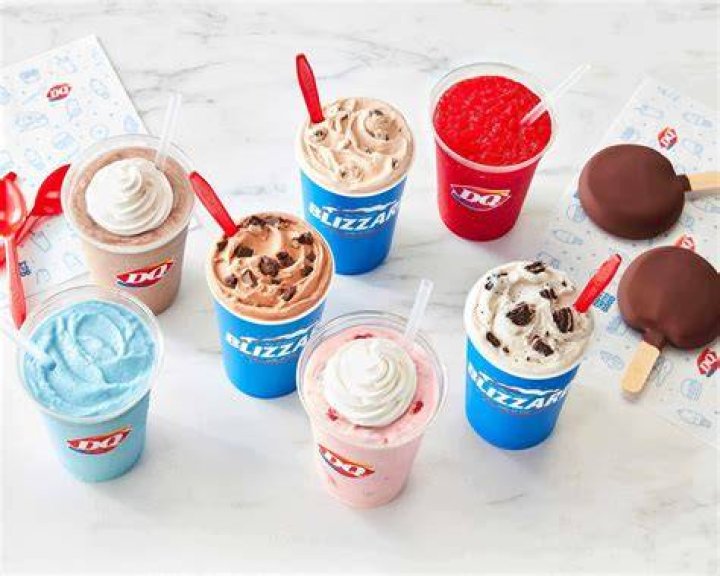 What are the slushies with ice cream called at Dairy Queen?