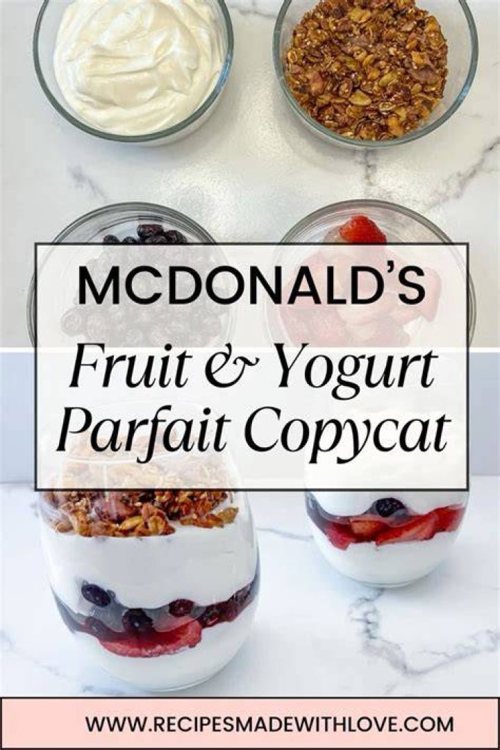 What brand of yogurt is in Mcdonalds Parfait?