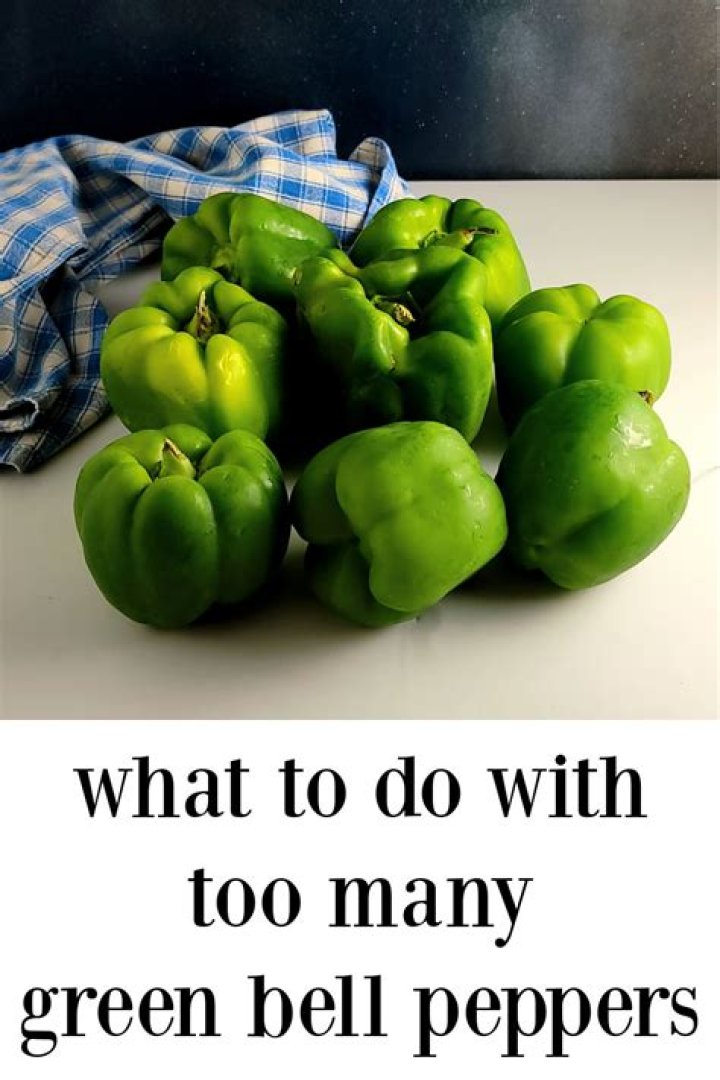 What can I do with too many green peppers?