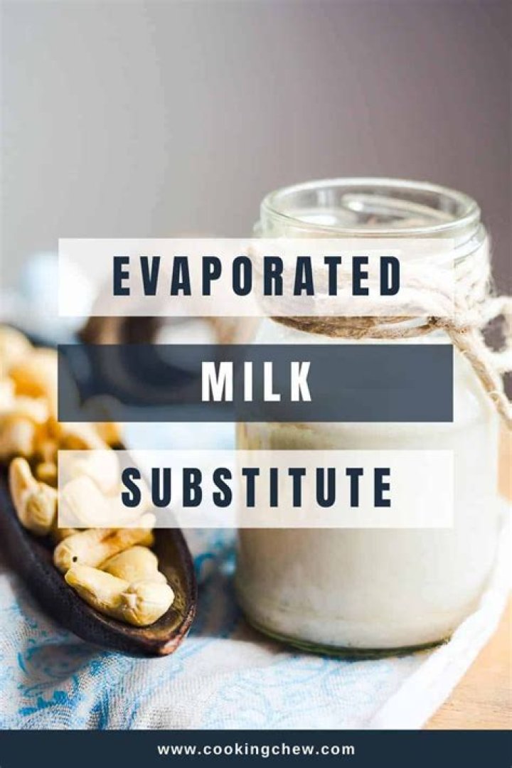 What can I substitute for evaporated milk?