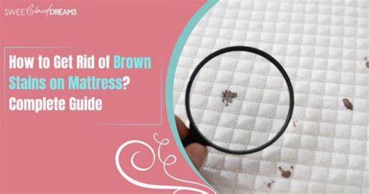 What causes brown stains on mattress?