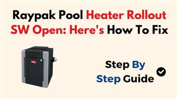 What causes flame rollout on a pool heater?
