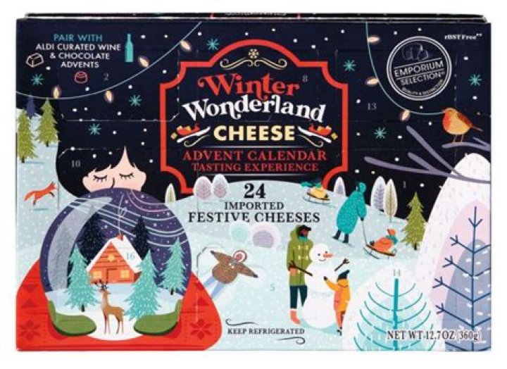 What cheese is in the Aldi advent calendar?