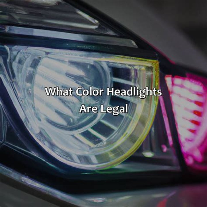 What color headlights are legal in NJ?