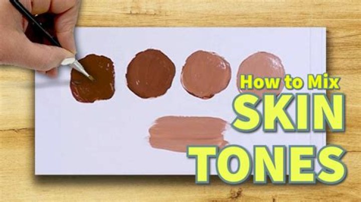 What colors do you mix to make skin color paint?