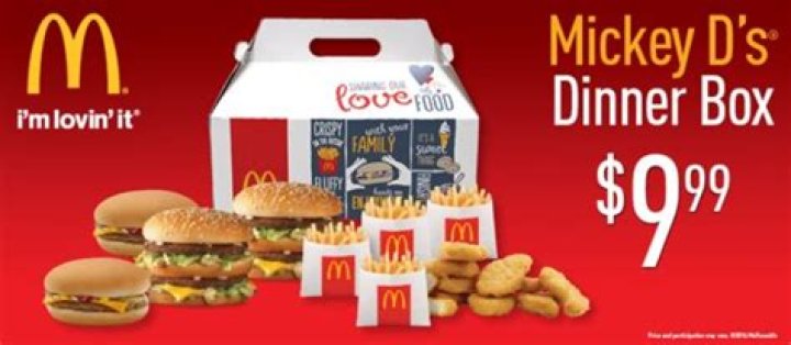 What comes in the 10 dollar box at mcdonalds?