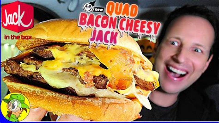 What comes on the quad Bacon Cheesy Jack?
