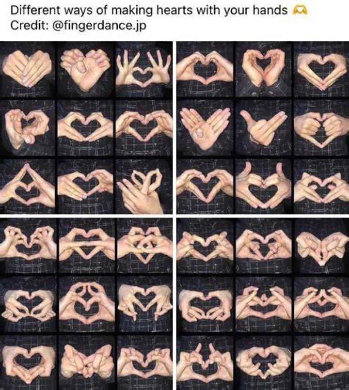 What does 2 hands making a heart mean?