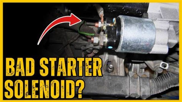 What does a bad starter solenoid sound like?