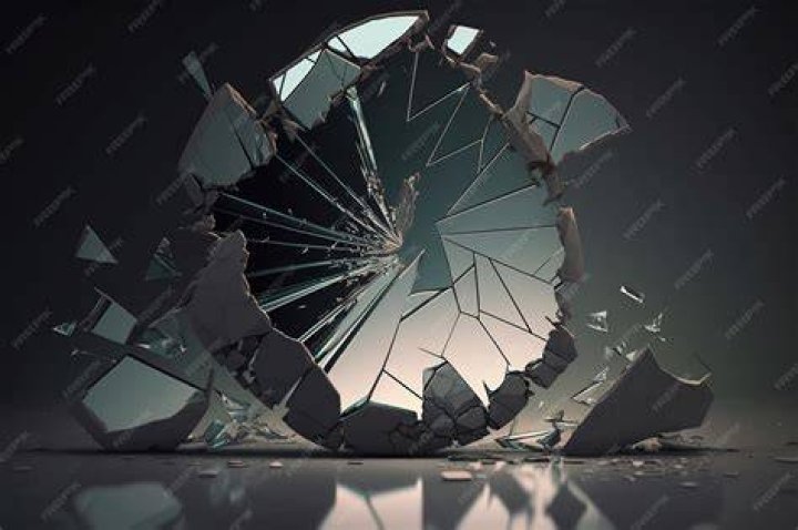 What does a cracked mirror symbolize?