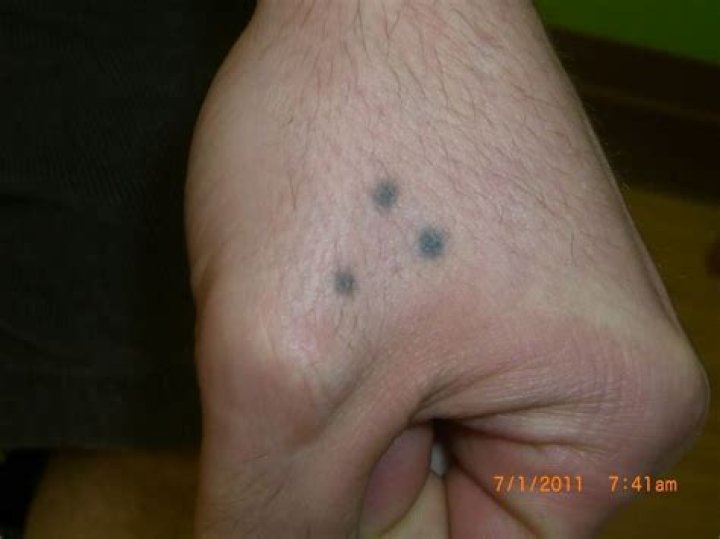 What does a tattoo with 3 dots mean?