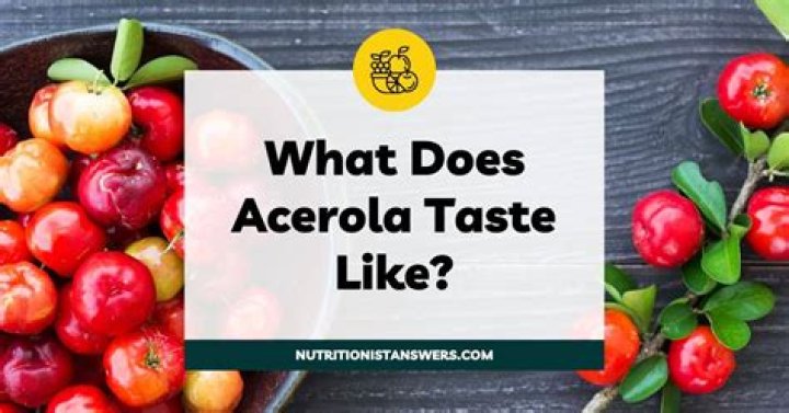 What does acerola powder taste like?
