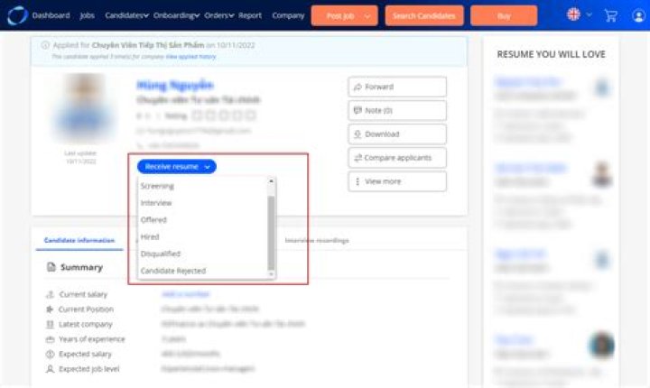 What does application status in progress mean?