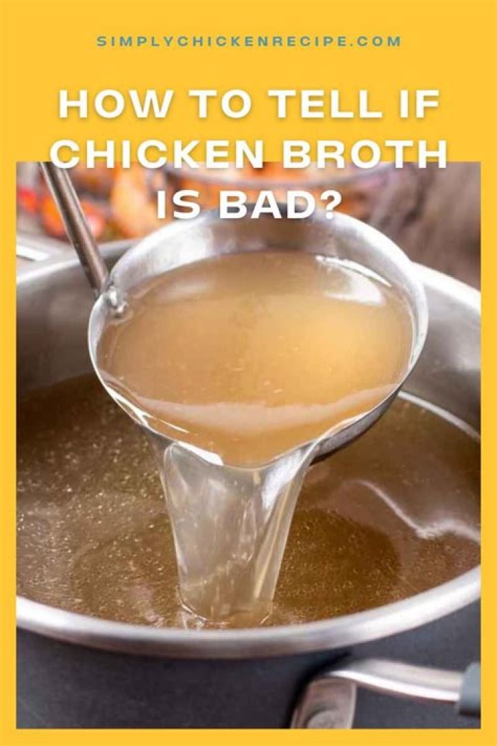 What does bad chicken broth smell like?