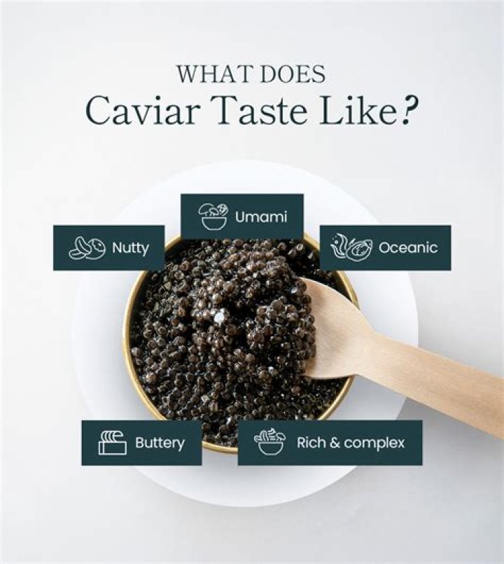 What does caviar taste good with?
