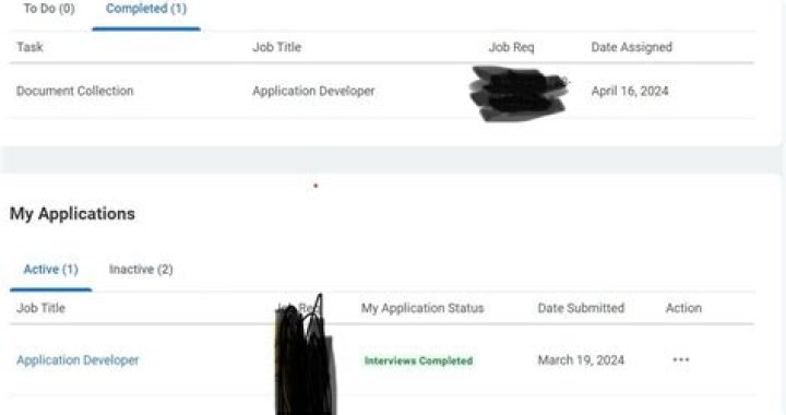 What does Completed mean on job status?