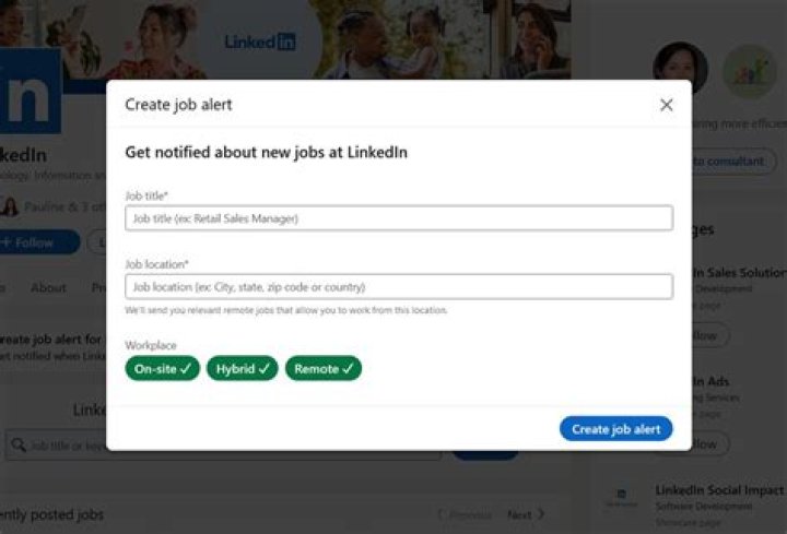 What does create job alert mean?