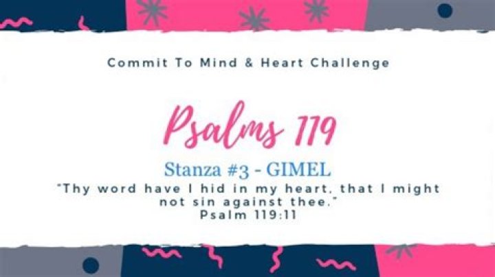 What does Gimel mean in Psalms 119?