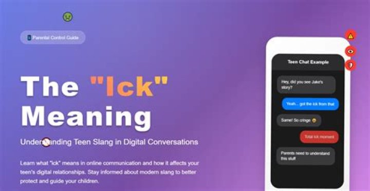 What does ick mean in texting?