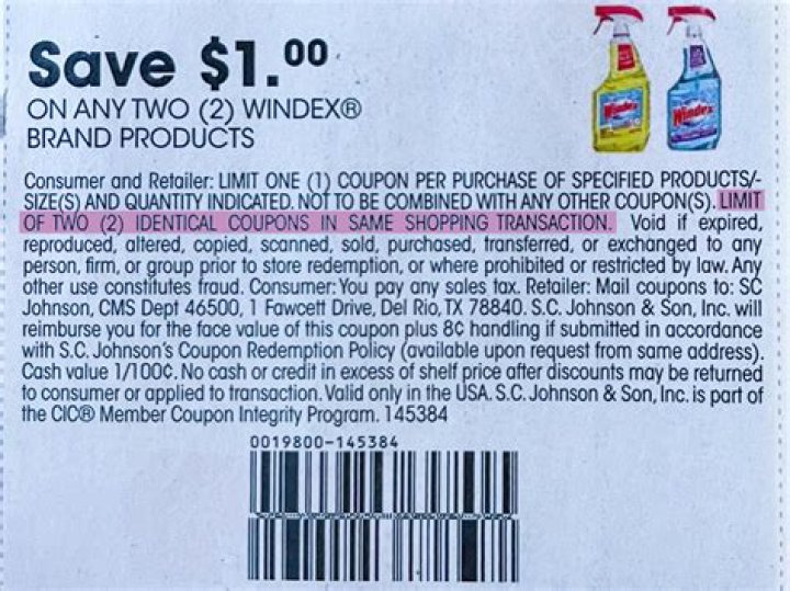 What does limit of 2 identical coupons mean?