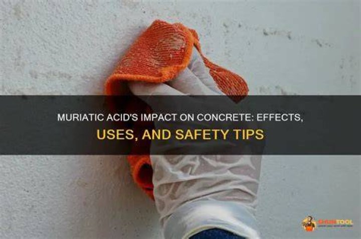 What does muriatic acid do to concrete?