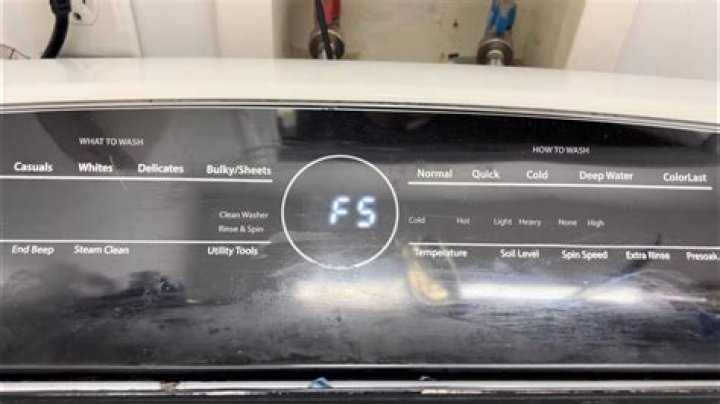 What does PF mean on a Whirlpool washer?