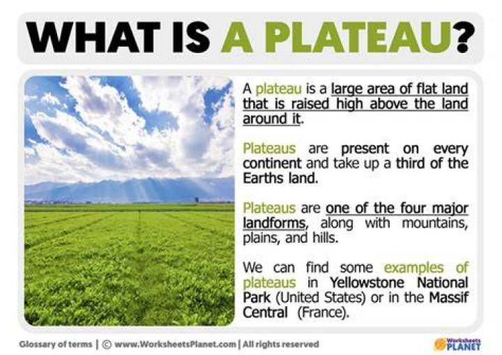What does plateau mean?